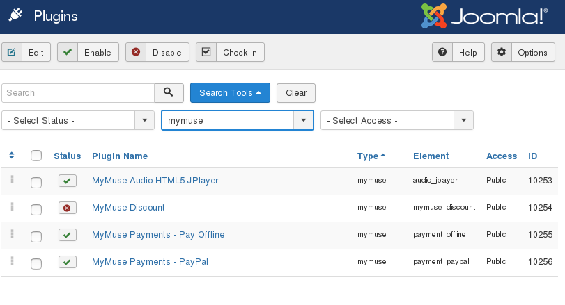 plugins mymuse