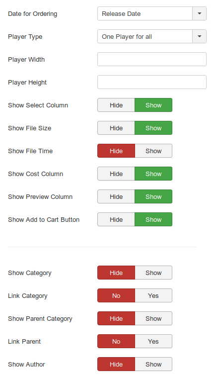 MyMuse Configuration   Product Pages2   Administration